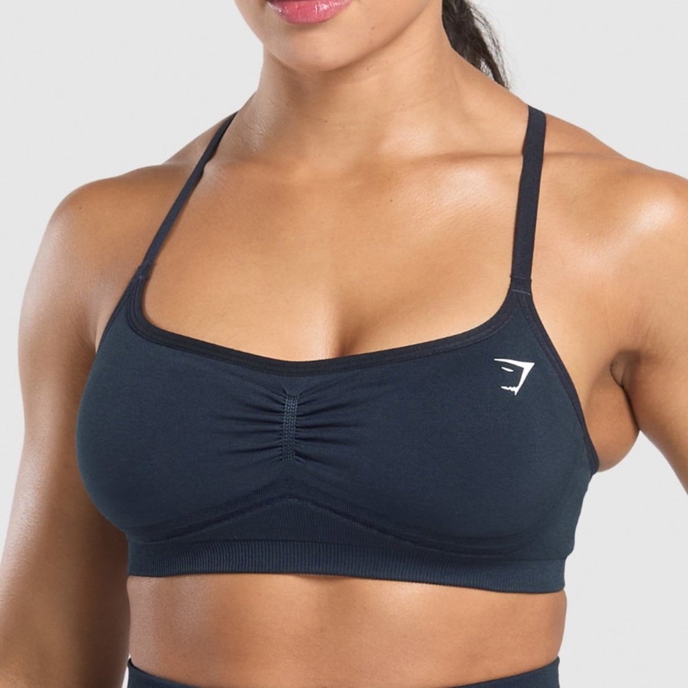 Gymshark Seamless Sports Bra NAVY SMALL